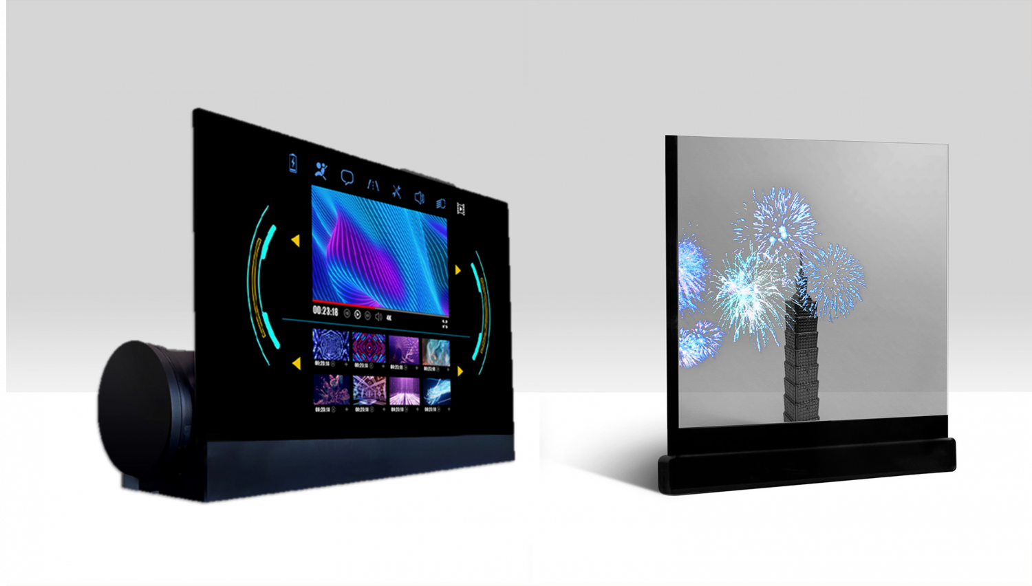 可卷式、折迭性、高透明